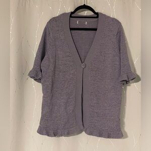 Short sleeve cardigan